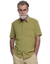 Koszula trekkingowa męska Schöffel Dooser. Szare koszule Schöffel, na lato, l, bez wzorów, z elastanu, bez kołnierzyka, bez ramiączek. Za 314.99 zł.