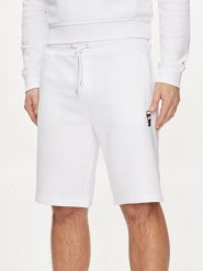 KARL LAGERFELD Szorty sportowe 705032 542900 Biały Regular Fit. Białe krótkie spodenki sportowe KARL LAGERFELD, m, bez wzorów, z bawełny. Za 1,139.00 zł.