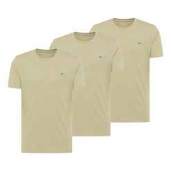 3-Pak T-Shirt Mustang Style Alex Oliwkowy 1017989 6205. Zielone t-shirty Mustang, uniwersalny, bez wzorów, bez kołnierzyka, bez ramiączek. W wyprzedaży za 119.99 zł.