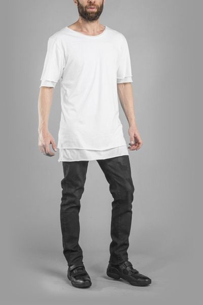 Barbarossa Moratti T-shirt | BM-SS1708 | Mężczyzna | Biały. Białe t-shirty Barbarossa Moratti, m, bez wzorów, z bawełny, bez kołnierzyka, bez ramiączek. W wyprzedaży za 149.00 zł.