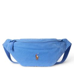 Saszetka nerka Polo Ralph Lauren. Niebieskie saszetki i nerki Polo Ralph Lauren, bez wzorów. Za 319.99 zł.