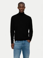 Selected Homme Golf Tray 16094653 Czarny Regular Fit. Czarne golfy Selected Homme, m, bez wzorów, z wełny, bez kołnierzyka, bez ramiączek. Za 159.99 zł.
