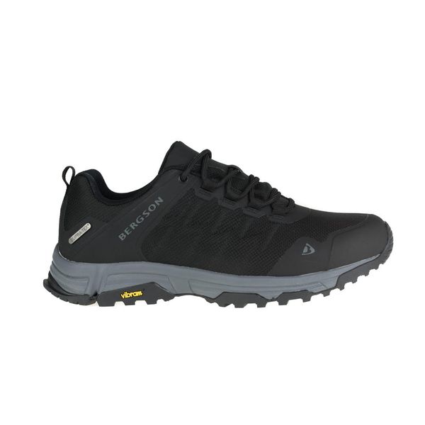 Buty trailowe Hadjer 2 low stx. Czarne buty turystyczne Bergson, bez wzorów, bez zapięcia, do biegania. Za 383.00 zł.