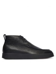 Calvin Klein Trzewiki Hybrid Cup Apron Boot Lth HM0HM01987 Czarny. Czarne botki sznurowane CALVIN KLEIN, bez wzorów, ze skóry, bez obcasa, bez zapięcia. Za 799.99 zł.