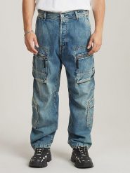 G-Star Bojówki dżinsowe - Relaxed fit - w kolorze niebieskim rozmiar: W29/L34. Niebieskie jeansy G-Star, l. Za 238.84 zł.