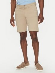Hechter Paris Szorty materiałowe 26664 151365 Beżowy Regular Fit. Brązowe szorty Hechter Paris, m, bez wzorów, z bawełny. Za 239.99 zł.