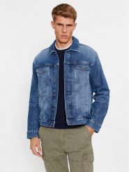 S.Oliver Kurtka jeansowa 2135893 Niebieski Regular Fit. Niebieskie kurtki S.Oliver, m, bez wzorów, z bawełny, bez kaptura. Za 309.99 zł.