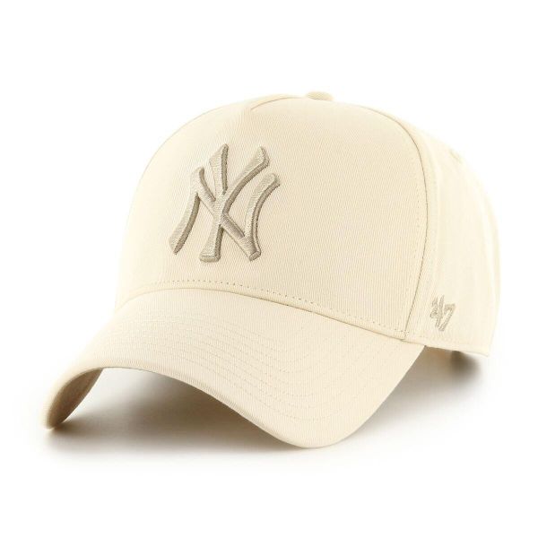 Brand `47 czapka z daszkiem New York Yankees beżowa. Brązowe czapki z daszkiem 47 Brand, bez wzorów, z bawełny. Za 179.00 zł.