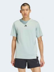 Adidas Koszulka sportowa w kolorze błękitnym rozmiar: 3XL. Niebieskie t-shirty sportowe Adidas, bez wzorów, z materiału, bez ramiączek, outdoorowe. Za 112.36 zł.