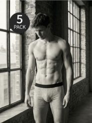 Bawełniane bokserki Long 5 pack - wielobarwny. Bokserki Sinsay, l, bez wzorów, z bawełny. Za 55.99 zł.