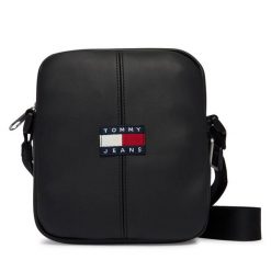 Saszetka Tommy Jeans. Czarne saszetki i nerki Tommy Jeans, bez wzorów, z jeansu. Za 289.99 zł.