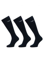 Emporio Armani Underwear Skarpety długie EM000556 AF14446 MB082 Granatowy. Niebieskie skarpety Emporio Armani Underwear, bez wzorów, z bawełny. Za 139.99 zł.