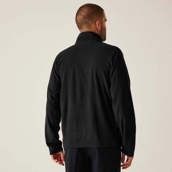Polar roboczy męski Micro Zip Neck. Czarne bluzy z polaru Regatta, m, bez wzorów, z polaru, bez kaptura. W wyprzedaży za 99.99 zł.