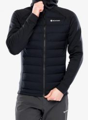 Kurtka hybrydowa męska Montane Composite Hoodie. Czarne kurtki Montane, l, bez wzorów, z materiału, bez kaptura. Za 791.99 zł.