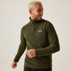 Polar turystyczny męski Montes lekki. Zielone bluzy z polaru Regatta, m, bez wzorów, z polaru, bez kaptura. Za 83.99 zł.