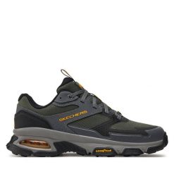 Trekkingi Skechers. Zielone buty trekkingowe Skechers, bez wzorów, bez zapięcia. Za 309.99 zł.