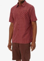 Koszula turystyczna męska Vaude Albsteig Shirt III. Czerwone koszule Vaude, l, bez wzorów, z lyocellu, bez kołnierzyka, bez ramiączek. Za 153.99 zł.