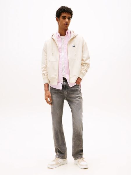 TOMMY JEANS Bluza w kolorze beżowym rozmiar: S. Brązowe bluzy Tommy Jeans, s, bez wzorów, z bawełny, bez kaptura. Za 392.52 zł.