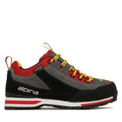 Trekkingi Alpina. Czarne buty trekkingowe Alpina, bez wzorów, bez zapięcia. Za 319.99 zł.