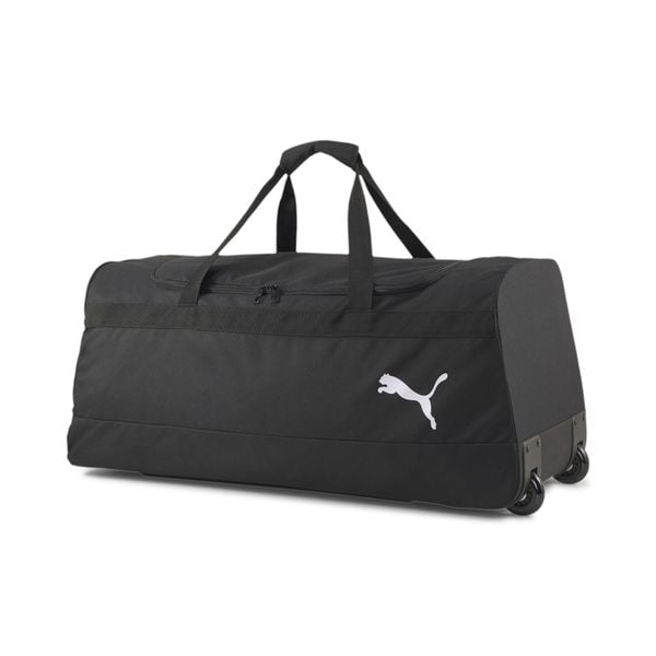 Torba podróżna turystyczna sportowa na kółkach z rączką PUMA 076866-03. Czarne torby sportowe Puma, bez wzorów, z materiału, duże. Za 209.00 zł.