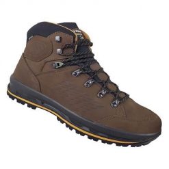 Buty trekkingowe męskie Grisport Foca. Brązowe buty trekkingowe Grisport, bez wzorów, z gumy, za kostkę, bez zapięcia, trekkingowe. Za 579.00 zł.