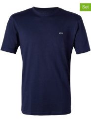 McGregor Koszulki (4 szt.) w kolorze granatowym rozmiar: XXL. Niebieskie bezrękawniki McGregor, xxl, bez wzorów, z bawełny, bez kołnierzyka, bez ramiączek. Za 113.36 zł.