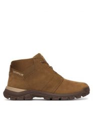 CAT Footwear Trzewiki Threshold Chukka P726798 Brązowy jasny. Brązowe botki sznurowane CAT Footwear, bez wzorów, z nubiku, bez obcasa, bez zapięcia. Za 519.99 zł.