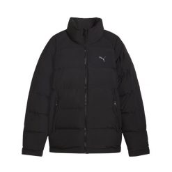 Kurtka puchowa Puma Mono. Czarne kurtki Puma, xl, bez wzorów, z puchu, bez kaptura. W wyprzedaży za 499.00 zł.