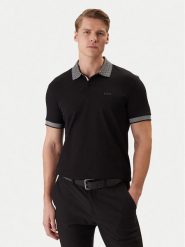 BOSS Polo 50554583 Czarny Regular Fit. Czarne koszulki polo Boss, m, bez wzorów, z bawełny, bez kołnierzyka, bez ramiączek. Za 499.99 zł.