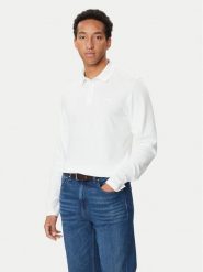 Calvin Klein Polo Supima LV04LH240G Biały. Białe koszulki polo CALVIN KLEIN, l, bez wzorów, z bawełny, bez kołnierzyka, bez ramiączek. Za 313.99 zł.