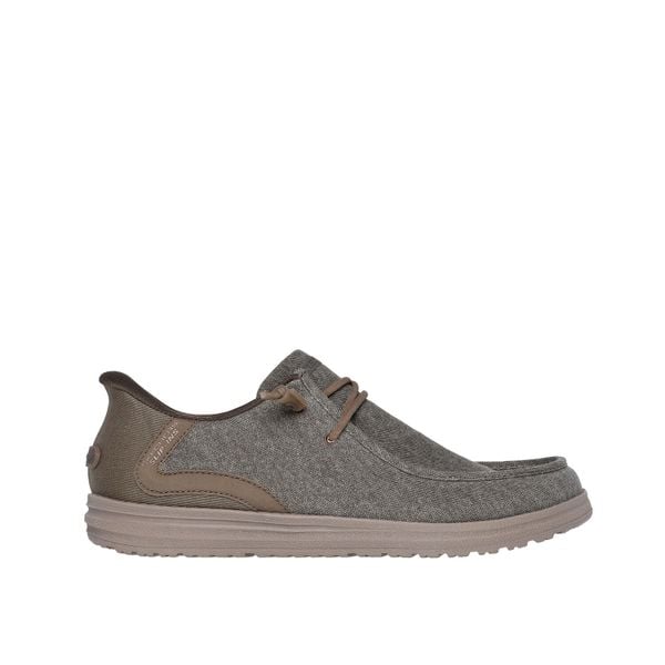 Buty sportowe Sneakersy męskie, Slip-Ins: Melson - Coronado. Zielone buty sportowe casual Skechers, bez wzorów, bez zapięcia. Za 289.99 zł.