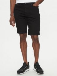 HUGO Szorty jeansowe 50537718 Czarny Regular Fit. Czarne szorty Hugo, m, bez wzorów, z bawełny. Za 269.99 zł.