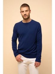 Just Cashmere Kaszmirowy sweter "Noe" w kolorze niebieskim rozmiar: XL. Niebieskie swetry nierozpinane Just Cashmere, xl, bez wzorów, z kaszmiru, bez kołnierzyka, bez ramiączek. Za 502.95 zł.