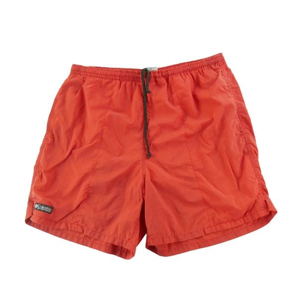 Second life - Spodenki kąpielowe męskie Columbia - Stan dobry. Czerwone krótkie spodenki sportowe Columbia, m, bez wzorów, z materiału. Za 63.86 zł.