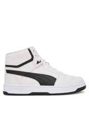 Puma Sneakersy Rebound Slam Mid 407168 04 Biały. Białe buty sportowe casual Puma, bez wzorów, ze skóry, bez zapięcia. Za 279.99 zł.