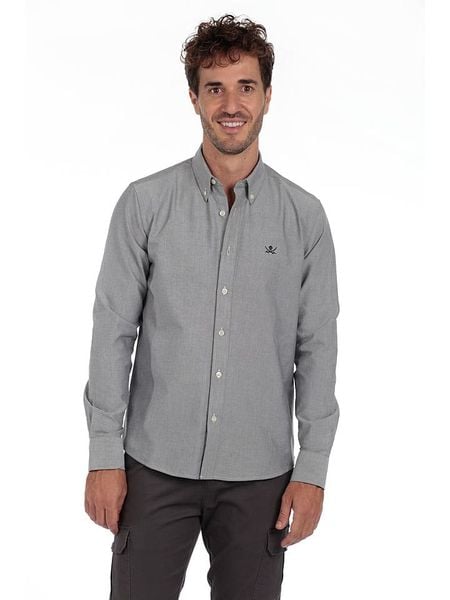 The Time of Bocha Koszula "Oxford" w kolorze szarym rozmiar: 3XL. Szare koszule The Time of Bocha, xl, bez wzorów, z bawełny, bez kołnierzyka, bez ramiączek. Za 113.63 zł.