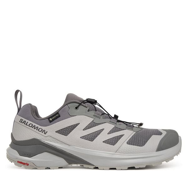 Trekkingi Salomon. Szare buty trekkingowe Salomon, bez wzorów, bez zapięcia. Za 539.99 zł.