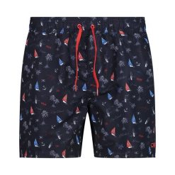 Szorty męskie plażowe CMP 35R7887. Czerwone szorty CMP, m, bez wzorów, sportowe. W wyprzedaży za 74.99 zł.