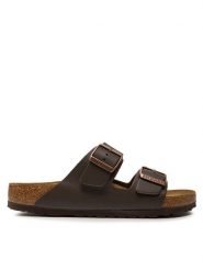 Birkenstock Klapki Arizona 051101 Brązowy. Brązowe klapki Birkenstock, ze skóry. Za 429.99 zł.