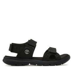 Sandały Timberland. Czarne sandały Timberland, bez zapięcia. Za 329.99 zł.
