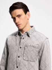 Jeansowa kurtka - jasnoszary. Szare kurtki Reserved, l, bez wzorów, z denimu, bez kaptura. Za 179.99 zł.