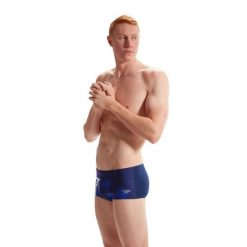 Kąpielówki męskie spodenki na basen Speedo PLMT DIGI. Niebieskie odzież kąpielowa Speedo, m, bez wzorów, sportowe. Za 159.89 zł.