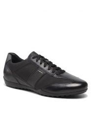 Geox Sneakersy U Wells A U74T5A 08511 C9999 Czarny. Czarne buty sportowe casual Geox, bez wzorów, ze skóry, bez zapięcia. Za 349.99 zł.