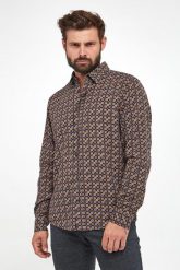 Koszula męska ze wzorem Hanson2-W JOOP! JEANS. Koszule JOOP! Jeans, m, bez wzorów, z jeansu, bez kołnierzyka, bez ramiączek. W wyprzedaży za 337.35 zł.