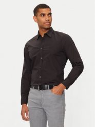 Boss Koszula 50518304 Czarny Regular Fit. Czarne koszule Boss, m, bez wzorów, z bawełny, bez kołnierzyka, bez ramiączek. Za 309.99 zł.