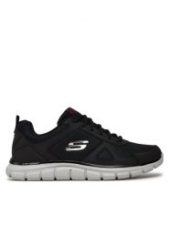 Skechers Sneakersy Scloric 52631/BKRD Czarny. Czarne buty sportowe casual Skechers, bez wzorów, z materiału, bez zapięcia. Za 219.99 zł.