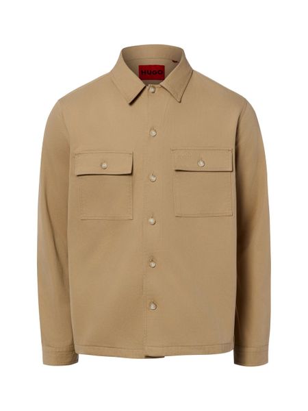 HUGO koszula casual - Epoido Mężczyźni Regular Fit Bawełna brązowy, M. Brązowe koszule Hugo, m, bez wzorów, z bawełny, bez kołnierzyka, bez ramiączek. Za 629.95 zł.