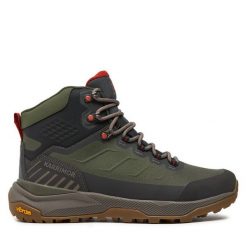 Trekkingi Karrimor. Brązowe botki sznurowane Karrimor, bez wzorów, bez obcasa, bez zapięcia. Za 489.99 zł.