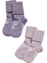 Hummel Skarpety hmlMINI WOOL 2-PACK z wełny – GRAY RIDGE/CLOUD GRAY. Szare skarpety Hummel, bez wzorów, dziergany. Za 94.50 zł.