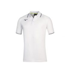 Polo Mizuno. Białe koszulki polo Mizuno, m, bez wzorów, bez kołnierzyka, bez ramiączek, na fitness i siłownię. Za 169.50 zł.